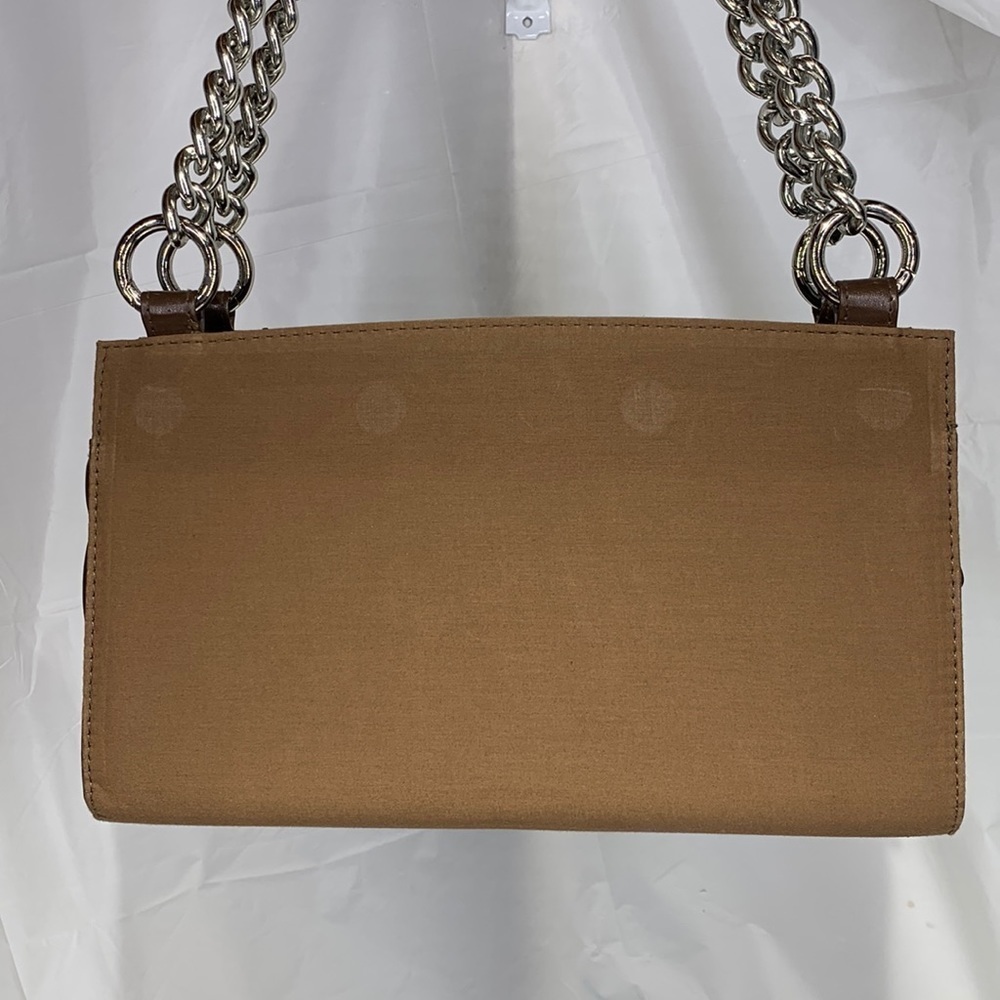 Miche Brown Classic Base Bag With brown Handles and Silver Chain